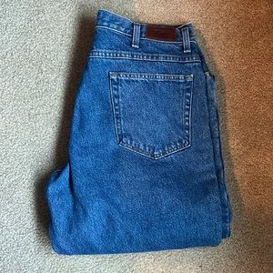 L.L. Bean plaid lined vintage jeans